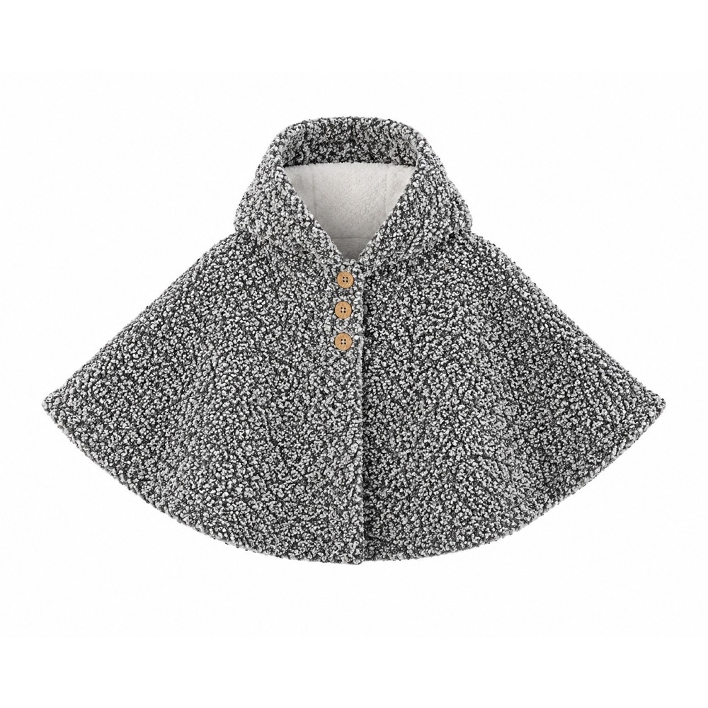 Carters Baby Girls 6M Hooded Poncho Faux Fur Lined NWT shawl cape coat outerwear